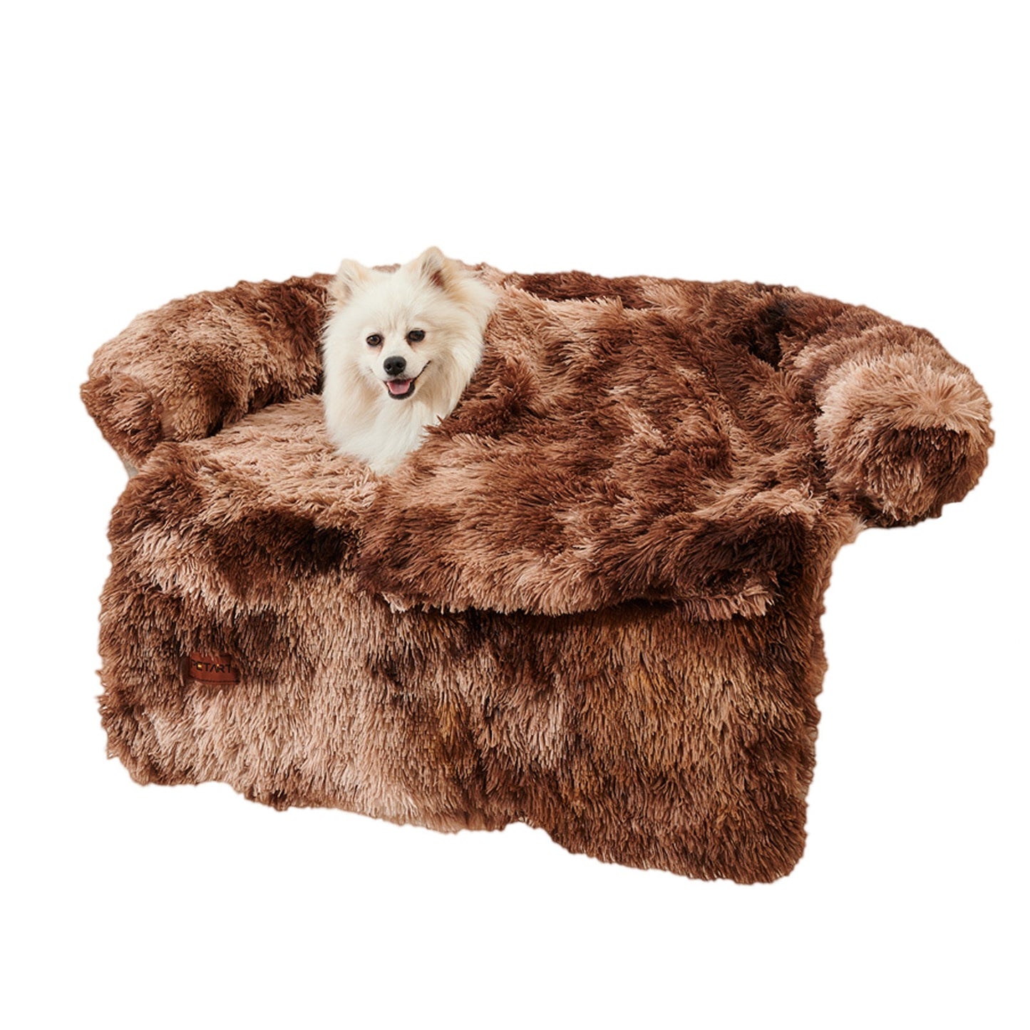 Dog Couch Bed Mat - Fluffy Plush Dog Sofa Bed With Blancket ,Pet Furniture Protector With Removable Washable Cover For Medium And Large Dogs, For Indoor, Outdoor, And Car Use